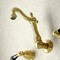 Kingston Brass KS1227PKL Duchess Two-Handle Wall Mount Bathroom Faucet, Brushed Brass KS1227PKL - alternate 3